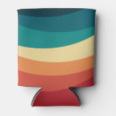 レトロカラフルスタイル曲線デザイン 缶クーラー (正面)