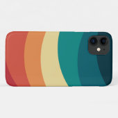 レトロカラフルスタイル曲線デザイン Case-Mate iPhoneケース (裏面(横))