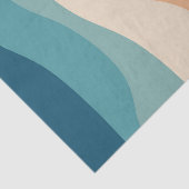 レトロカラフルスタイル波の装飾 薄葉紙 (詳細)