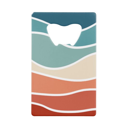 レトロカラフルスタイル クレジットカード栓抜き (正面)