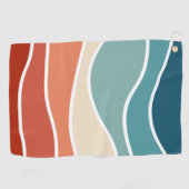 レトロカラフルスタイル ゴルフタオル (横)