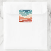 レトロカラフルスタイル スクエアシール (バッグ)