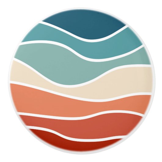 レトロカラフルスタイル セラミックノブ (正面)