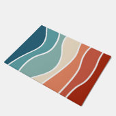 レトロカラフルスタイル ドアマット (アングル)