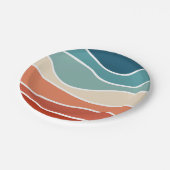 レトロカラフルスタイル ペーパープレート (アングル)
