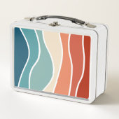 レトロカラフルスタイル メタルランチボックス (正面)