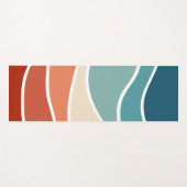 レトロカラフルスタイル ヨガマット (正面(横))