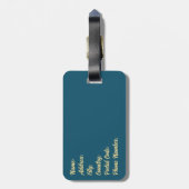 レトロカラフルスタイル ラゲッジタグ (裏面縦)