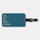 レトロカラフルスタイル ラゲッジタグ (裏面横)