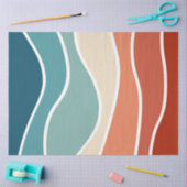 レトロカラフルスタイル 薄葉紙 (クラフト)