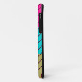 レトロカラフルストライプの模様 Case-Mate iPhoneケース (裏面/左)