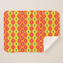 レトロカラフルダイアモンドストライプパターン