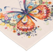 レトロカラフルチョウ ショートテーブルランナー (コーナー)