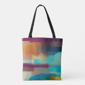 レトロカラフルトーンブレンド トートバッグ (裏面)