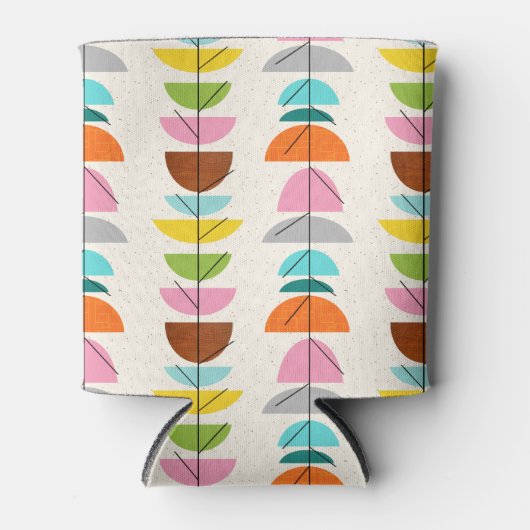 レトロカラフルネストクーラーボックス 缶クーラー (正面)