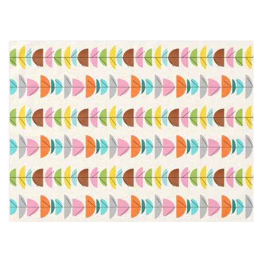 レトロカラフルネストテーブルクロス テーブルクロス (正面(横))