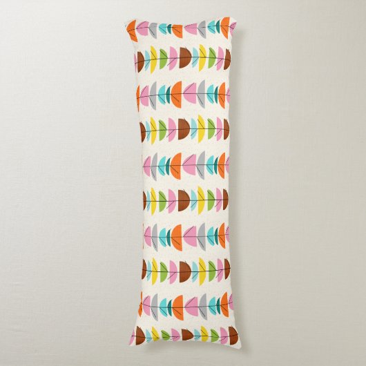 レトロカラフルネスト抱き枕 ボディピロー (正面縦)