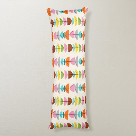 レトロカラフルネスト抱き枕 ボディピロー (裏面 (縦))