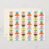 レトロカラフルネスト葉書 ポストカード (正面/裏面)