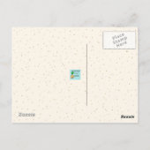 レトロカラフルネスト葉書 ポストカード (裏面)