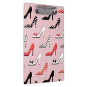 レトロカラフルハイヒールガーリーポンプ靴パターン クリップボード (右)