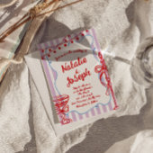 レトロカラフルハンドドロー書ド予測できなドの結婚値 招待状