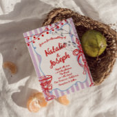 レトロカラフルハンドドロー書ド予測できなドの結婚値 招待状