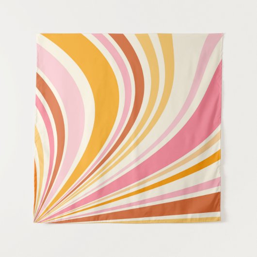 レトロカラフルバイブ タペストリー (正面)