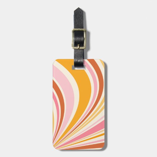 レトロカラフルバイブ ラゲッジタグ (正面縦)