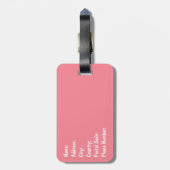 レトロカラフルバイブ ラゲッジタグ (裏面縦)