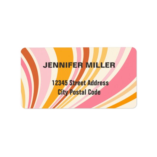 レトロカラフルバイブ ラベル (正面)