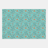 レトロカラフルパタファンキーーンセット5 ラッピングペーパーシート (正面)