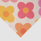 レトロカラフルヒッピーモダンフラワーパターン 薄葉紙 (詳細)