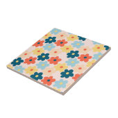 レトロカラフルヒッピー花柄 タイル (側面)