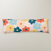 レトロカラフルヒッピー花柄 ボディピロー (裏面)