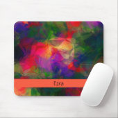 レトロカラフルヒッピー マウスパッド (マウス)