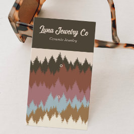 レトロカラフルフォレスト2ピンジュエリー名刺 名刺