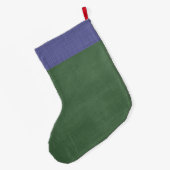 レトロカラフルフクロウボホボヘミアンバードカスタム ラージクリスマスストッキング (裏面 (吊り時))