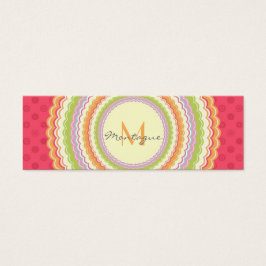 レトロカラフルフラワーパワーモノグラムアポイントメント