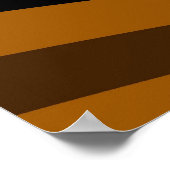 レトロカラフルフローラアールヌーボー装飾 ポスター (角)