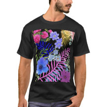 レトロカラフルフローラファーンボンタニカルリーフ