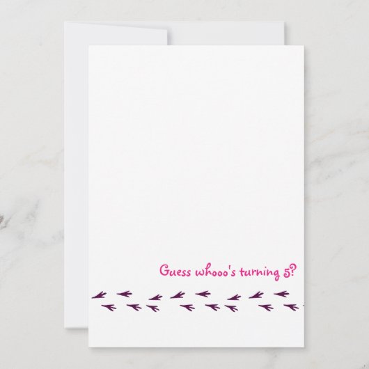 レトロカラフルフローラフクロウ子供の誕生日パーティー 招待状 (裏面)