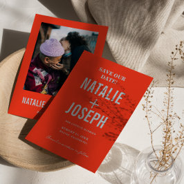 レトロカラフルブッファンキークはっきりしたモダンズ セーブザデート