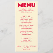 レトロカラフルブッファンキークはっきりしたモダンズ メニュー (正面)