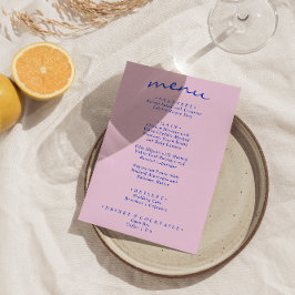 レトロカラフルブッファンキークモダンボホ結婚ズ メニュー