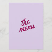 レトロカラフルブファンキーリーモダントレンディー結婚ズ メニュー (裏面)