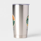 レトロカラフルマウンテンアドベンチャーキャンプ 保温保冷タンブラー (左面)