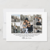 レトロカラフルメリークリスマスアーチ写真 シーズンカード (裏面)