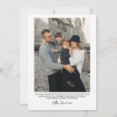 レトロカラフルメリークリスマスフォトコラージュ シーズンカード (裏面)