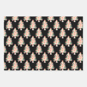 レトロカラフルモダンのクリスマス ラッピングペーパーシート (正面2)